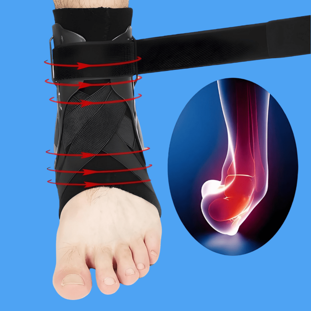 Black Ankle Support Brace