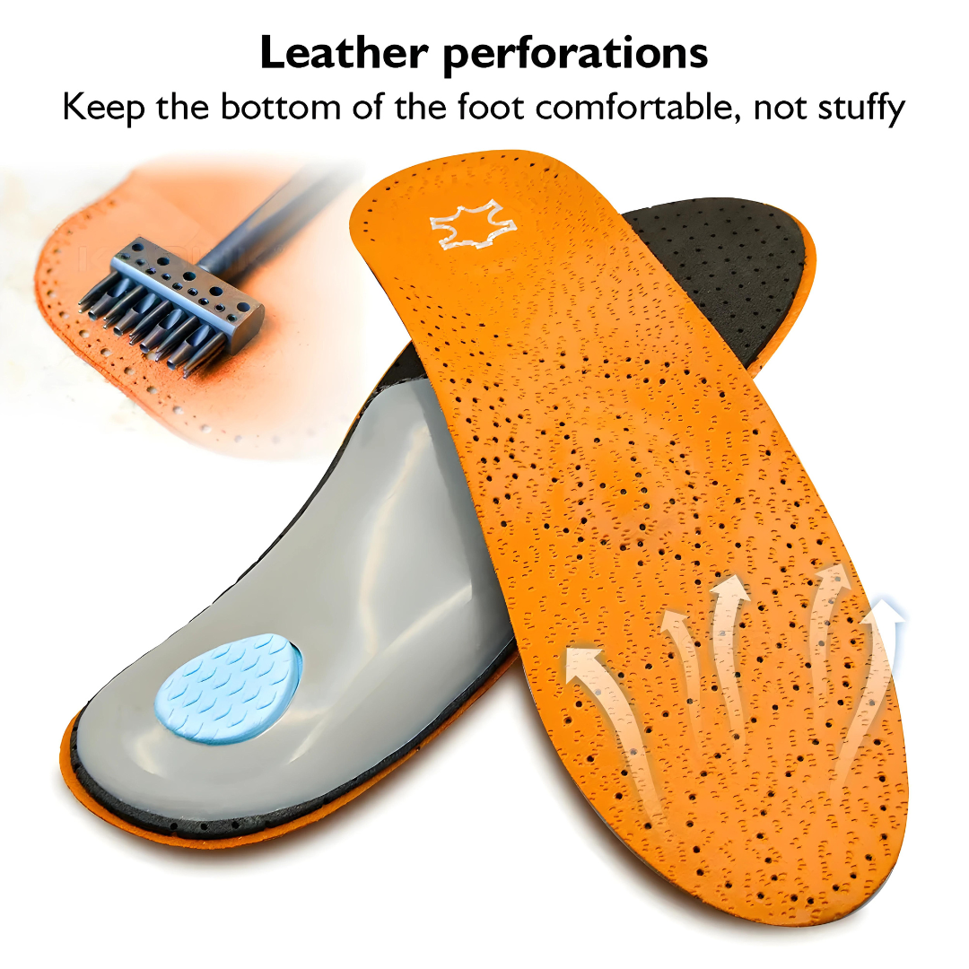 Leather achilles tendonitis insole