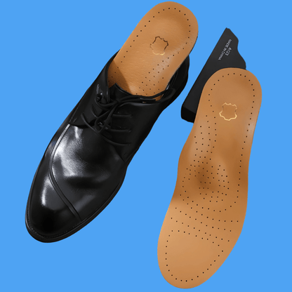 Leather insole for smart shoes